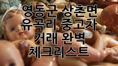 🚗 영동군 상촌면 유곡리 중고차 거래 완벽 체크리스트 💯